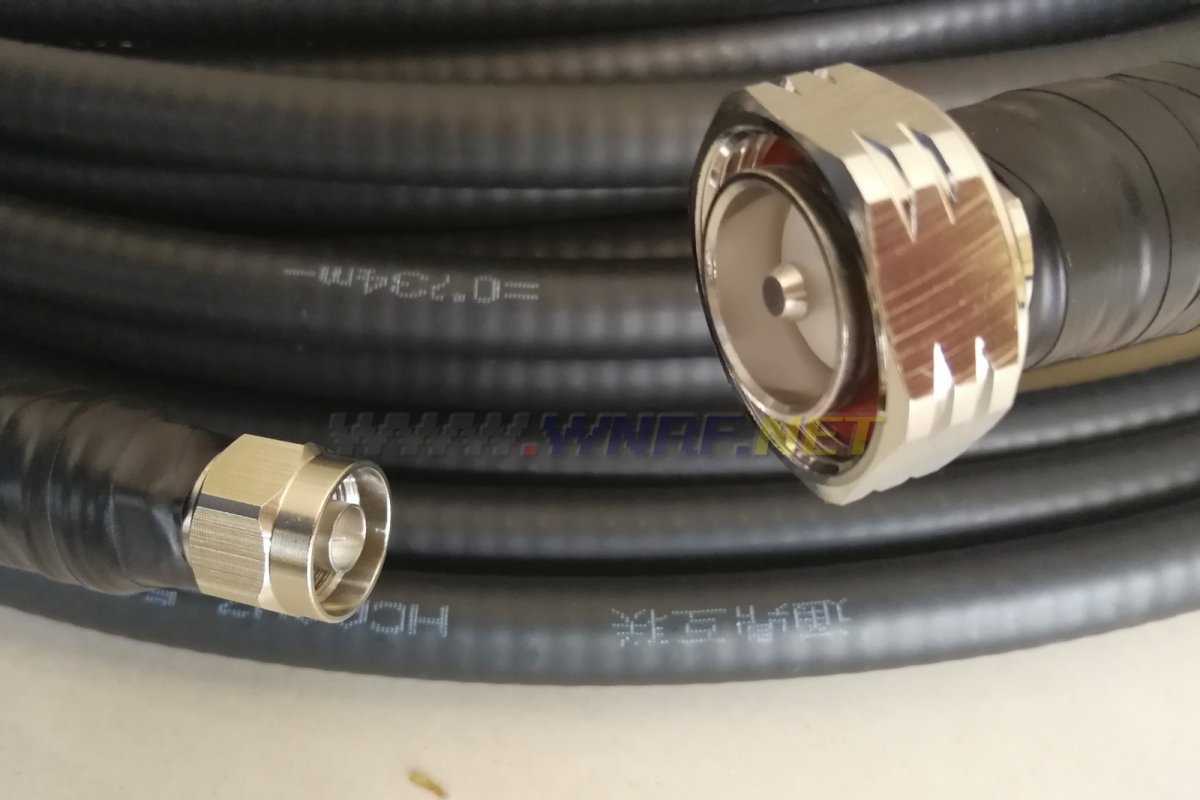 (image for) 40 meters 1∕2＂50-12 coaxial cable with L16 N + L29 DIN connector