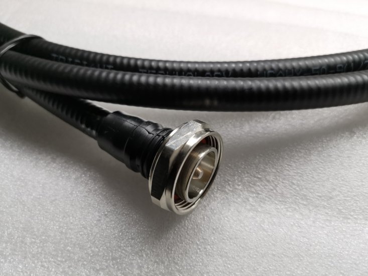 jumper 5 meter DIN male to DIN male connector 50Ohm 50-9 coaxial cable - Click Image to Close
