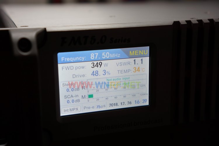 [FMT5.0-1000H] 1000Watt FM broadcast transmitter - Click Image to Close