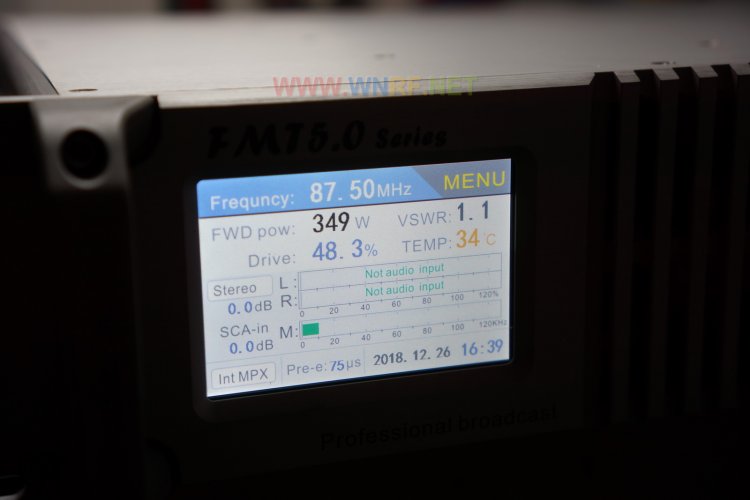 [FMT5.0-350H] 300Watt FM broadcast transmitter - Click Image to Close