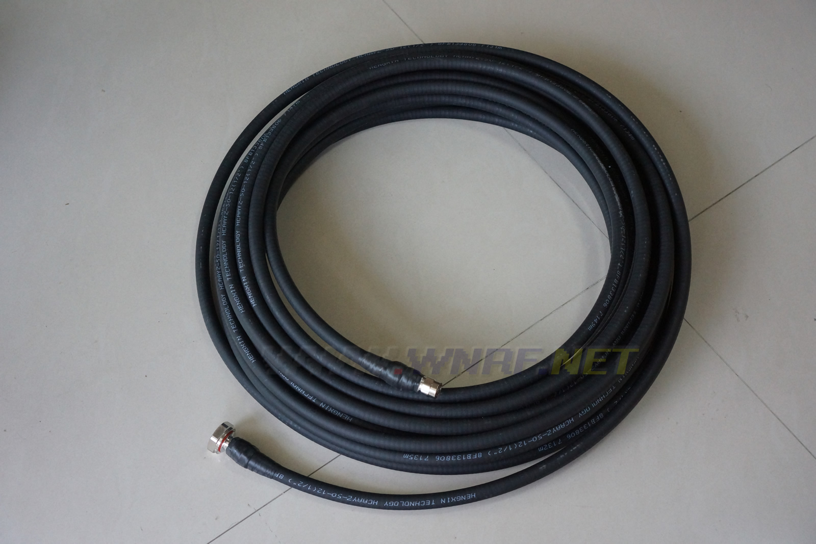 40 meters 1∕2＂50-12 coaxial cable with L16 N + L29 DIN connector - Click Image to Close